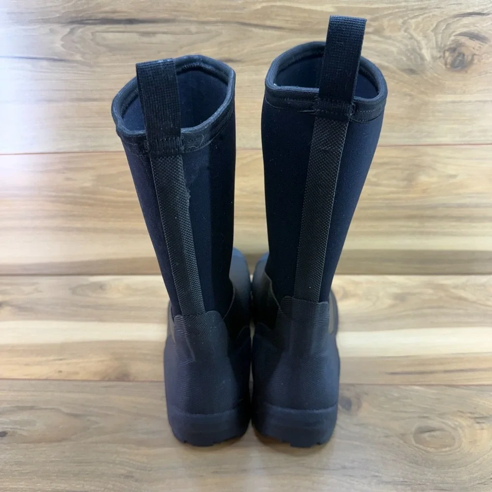 Muck Boots Derwent II Tall Mens 9 Black Waterproof Chore Boots Outdoor Snow